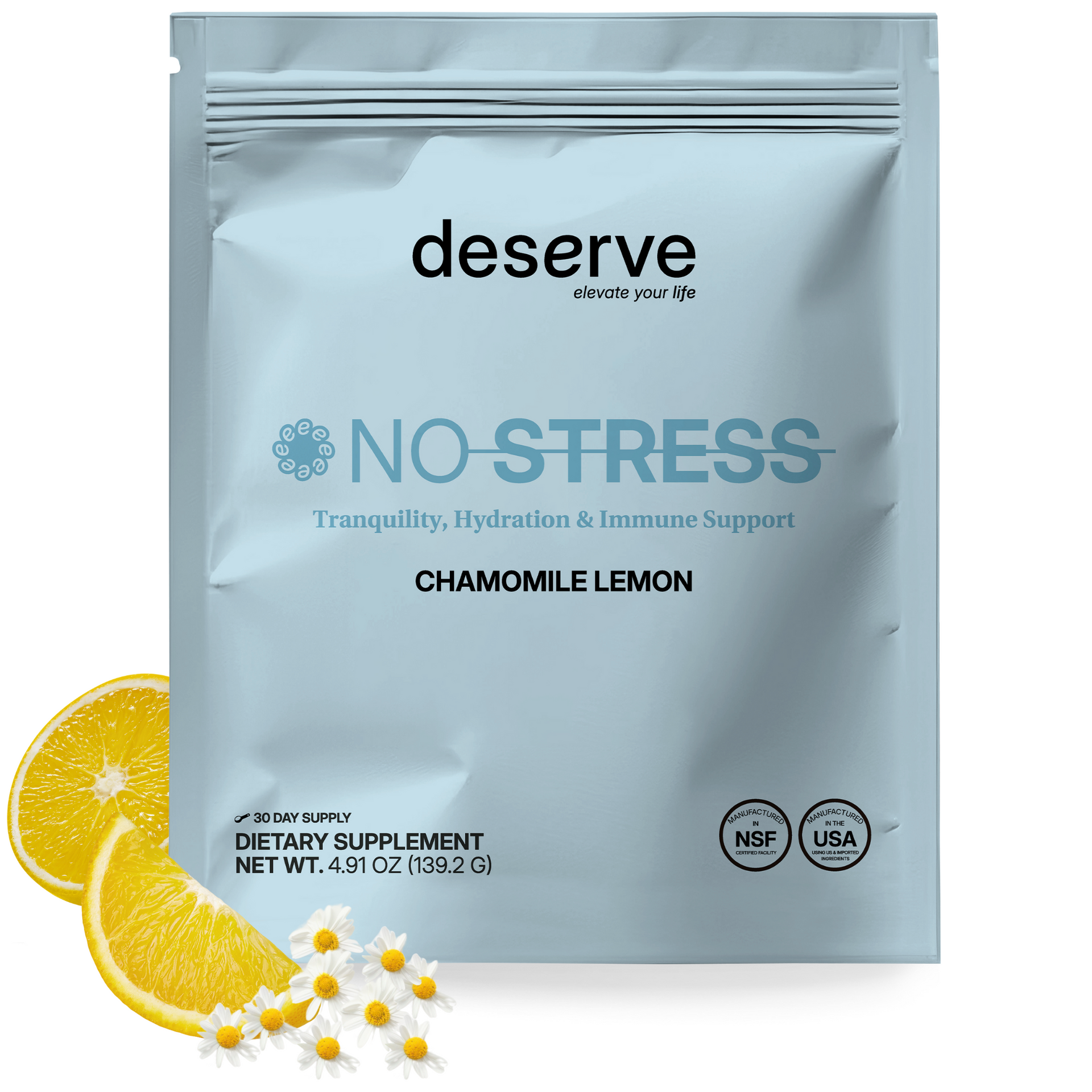 NO Stress Ashwagandha KSM 66, GABA L-Theanine Supplement